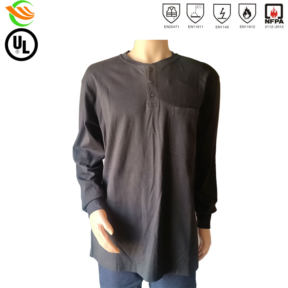 阻燃男士亨利衫